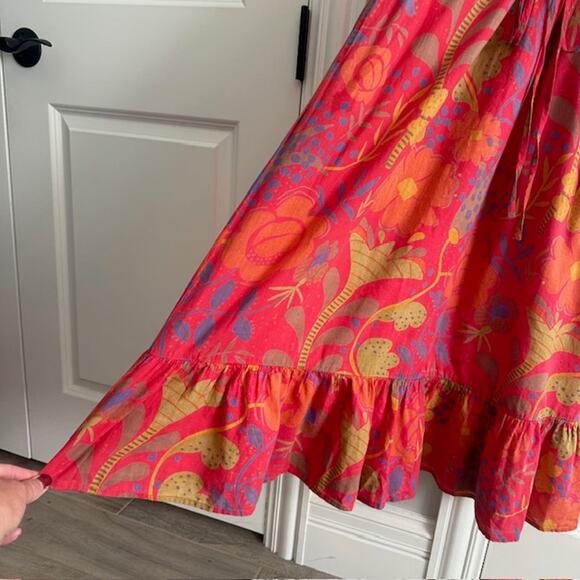 Velvet By Graham & Spencer Tropical Floral Halter Midi Dress Size: Small - Picture 8 of 12